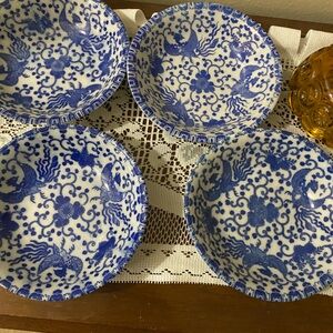 Source Unknown Blue and White 'Made in Japan' Decorative Plate